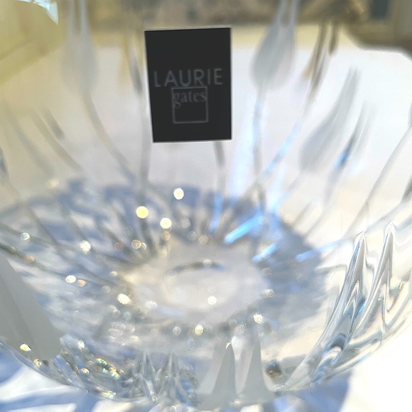 Vintage Laurie Gates Lead Crystal Bowl - Picture 2 of 3